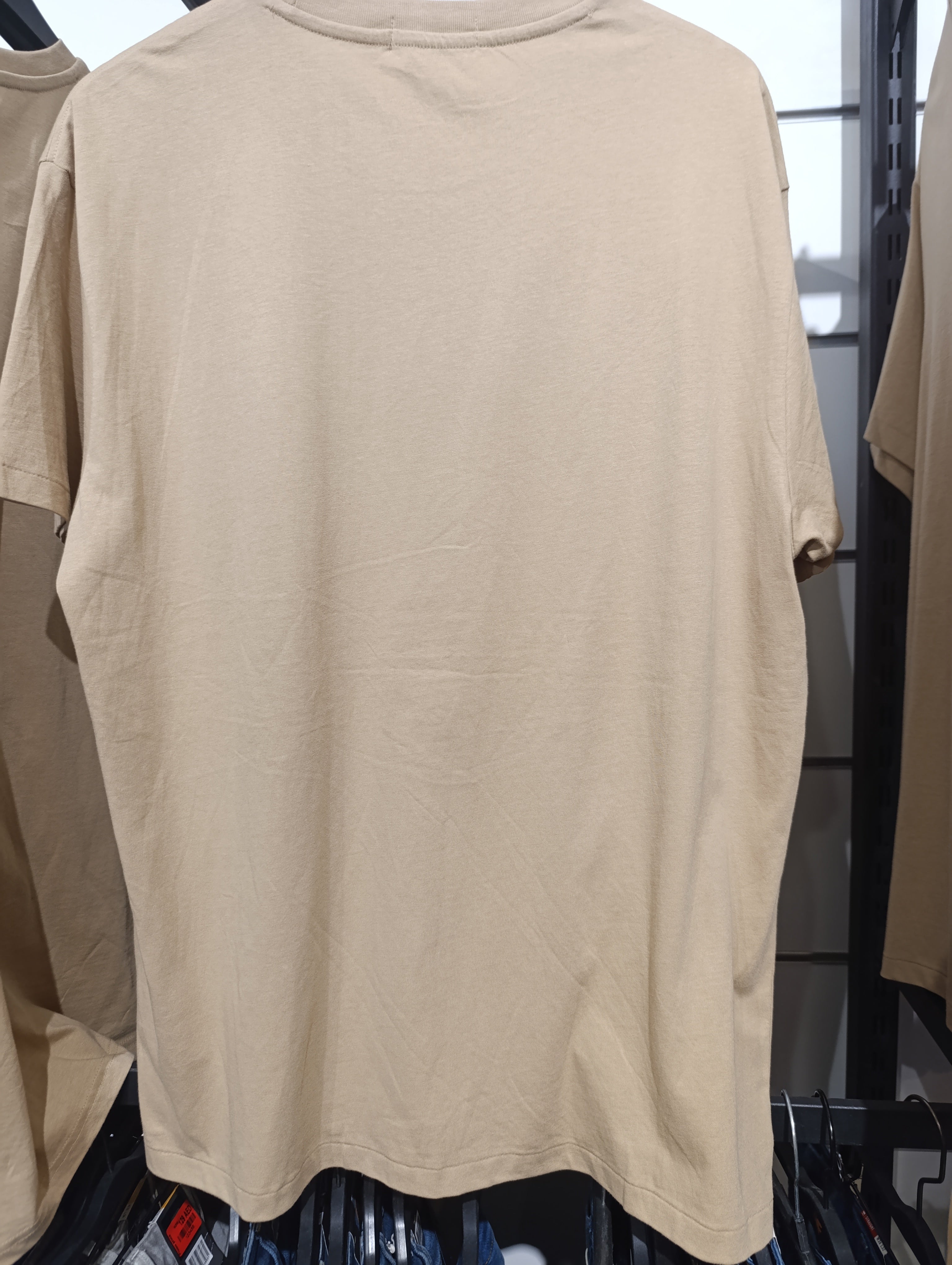 Polo Ralph Lauren Men's T-Shirt Custom Slim Fit Crew Neck Beige