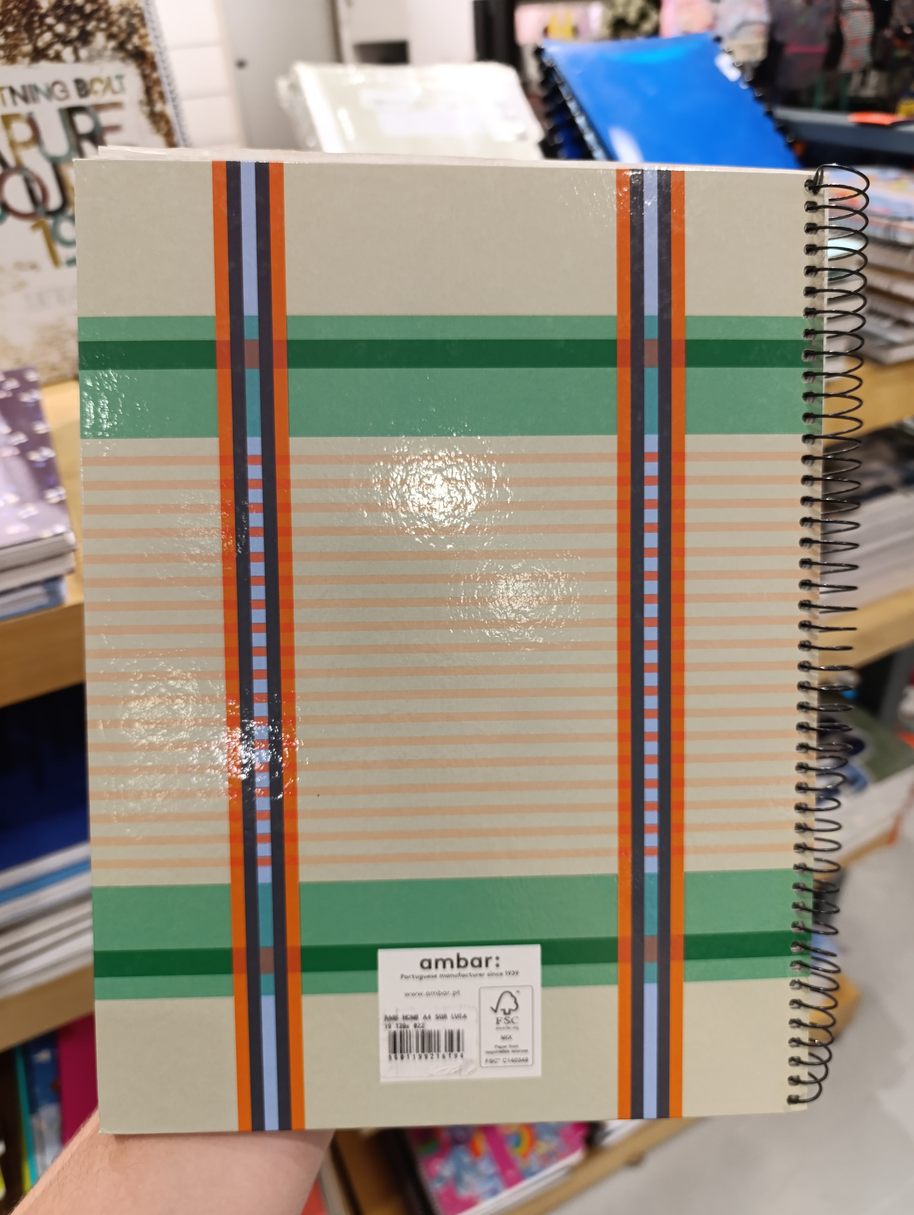 Moon Flower amber Silk Notebook