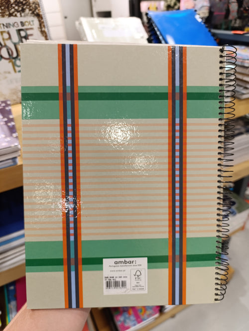 Moon Flower amber Silk Notebook