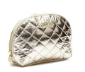 Guess Metallic Gold Quilted Cosmetic Pouch - PWBELKP0270 - GOL