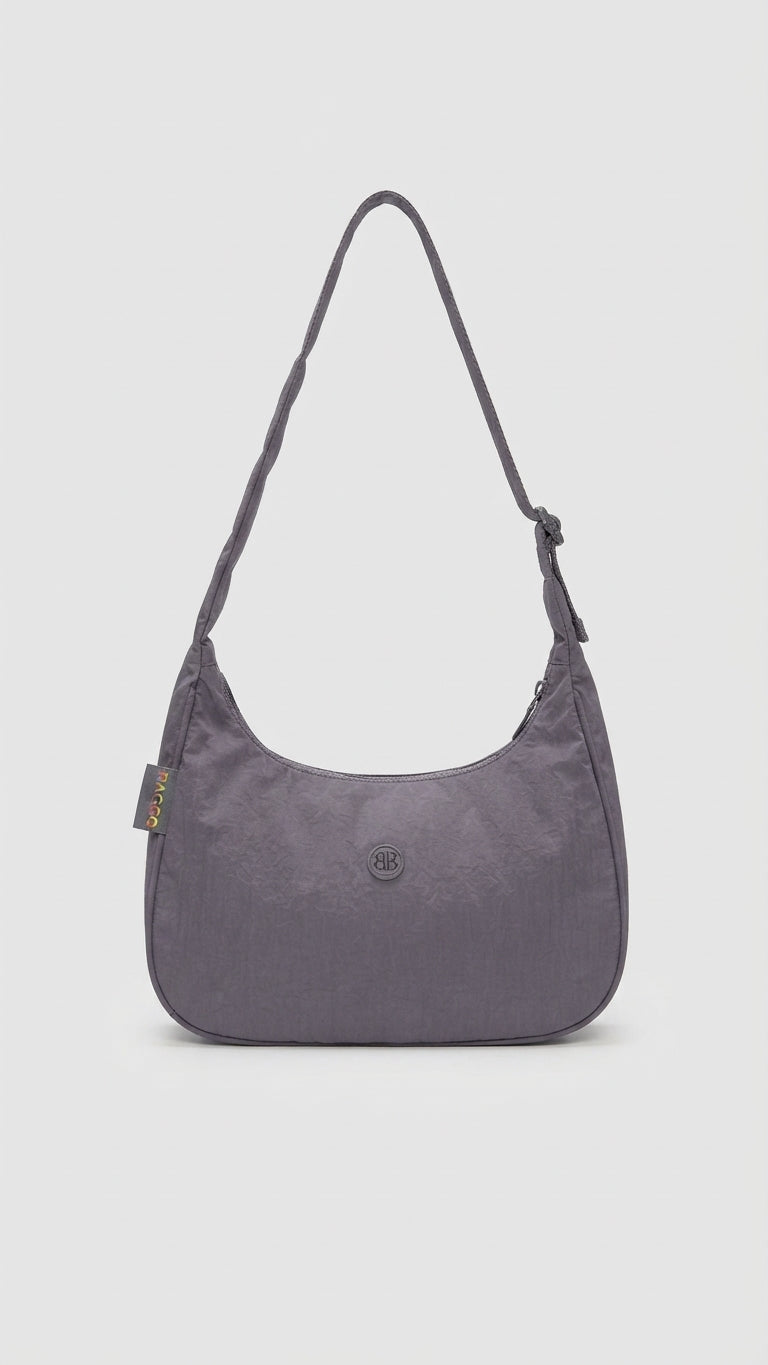 Bagco soft Shoulder bag Dark gray color Waterproof for women