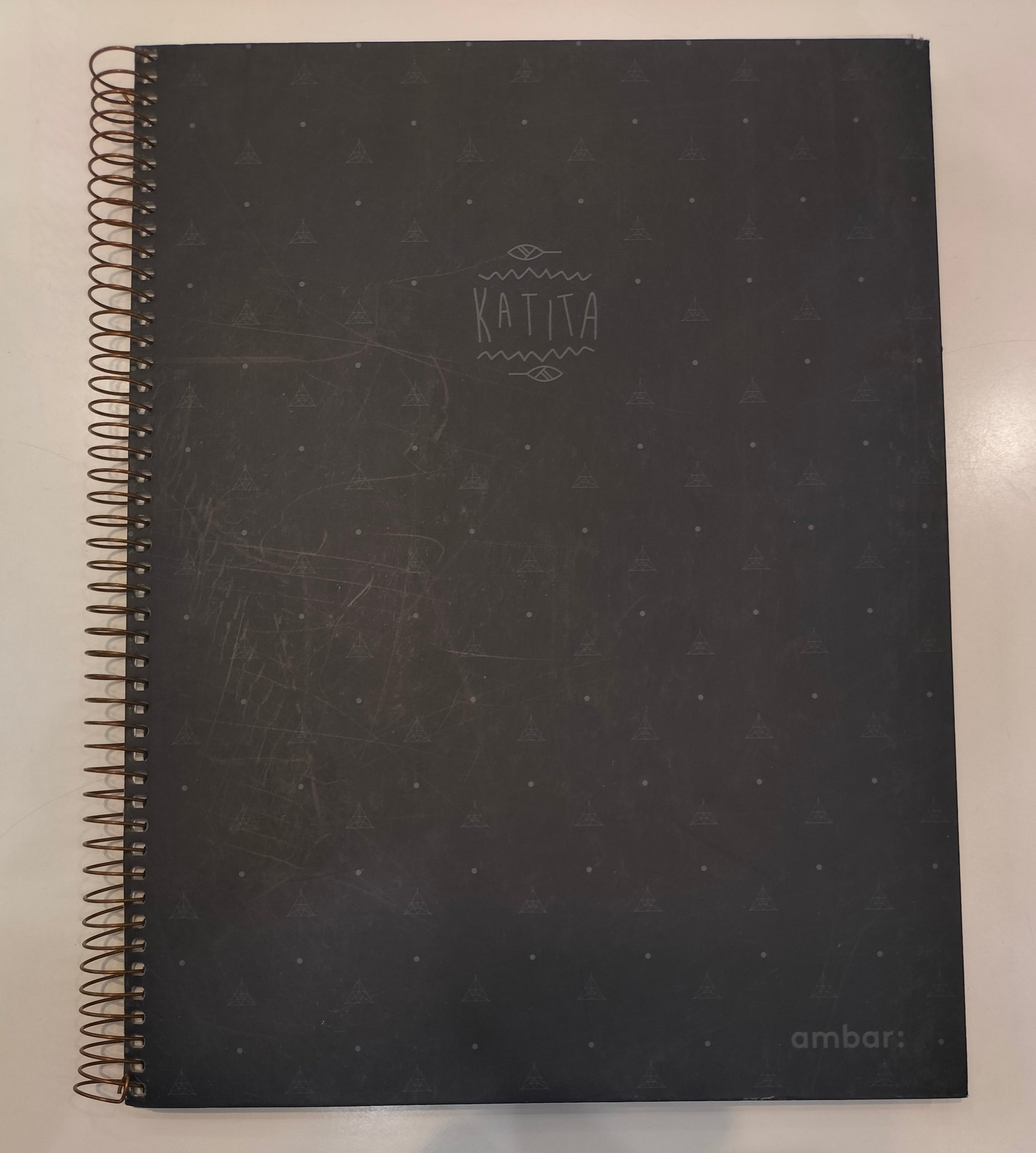 Ambar Katita Dark Gray Notebook