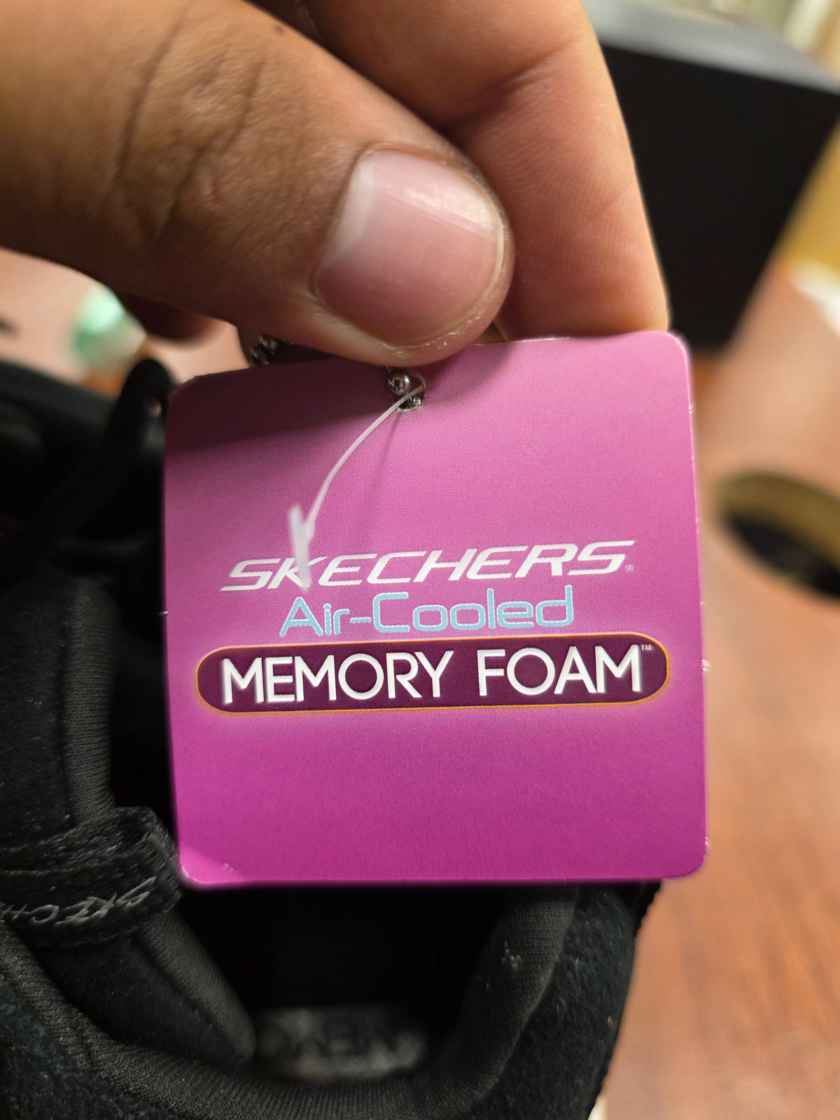 Skechers Memory Foam Ladies Shoes Black (Open Box)