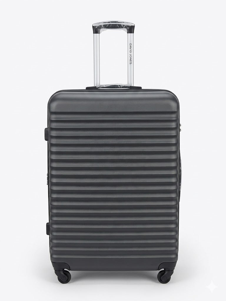 David Jones Travel Luggage Ultra Lightweight - 'Black'
