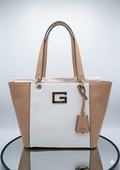 GUESS WOMENS KAMRYN HANDBAG - Nude Multi CD669123