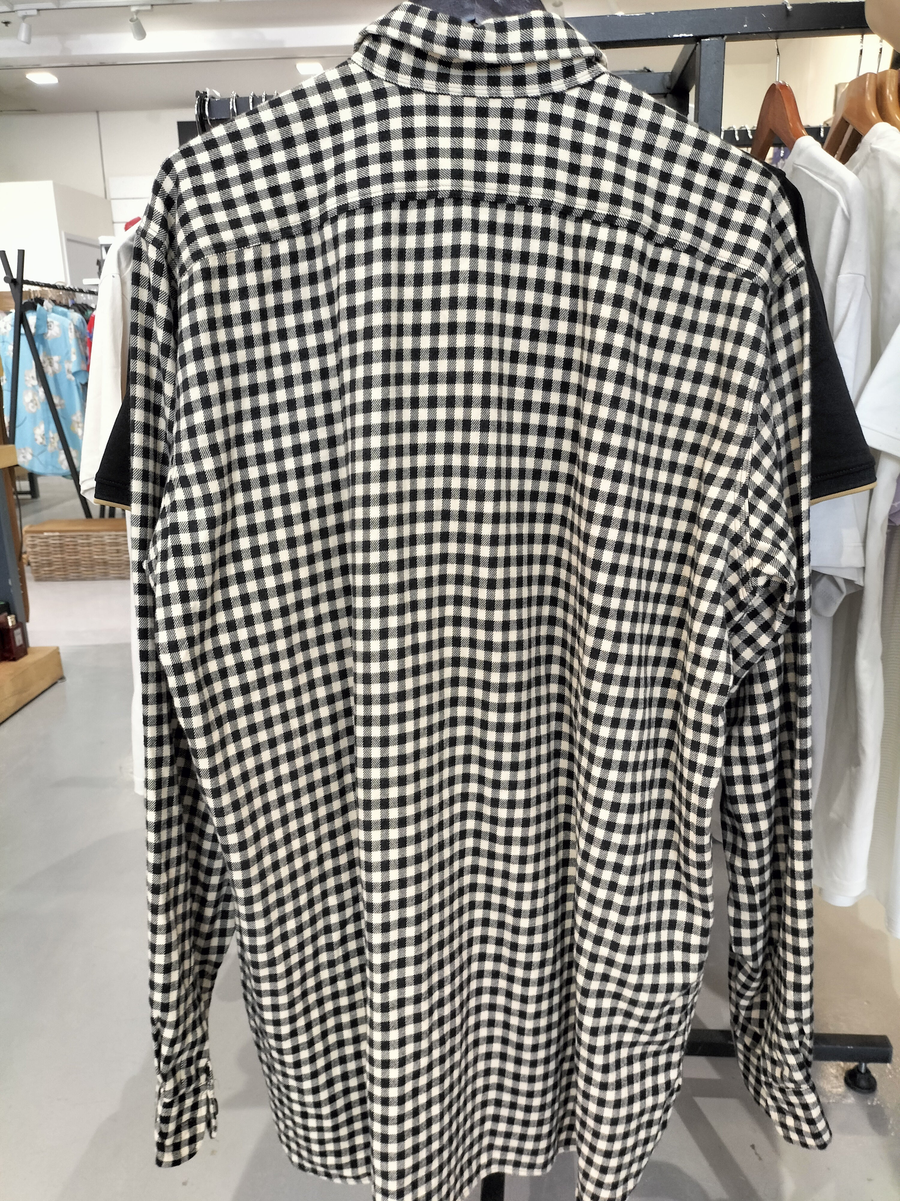 Ralph Lauren Flannel Polo Shirt with Checkered Pattern