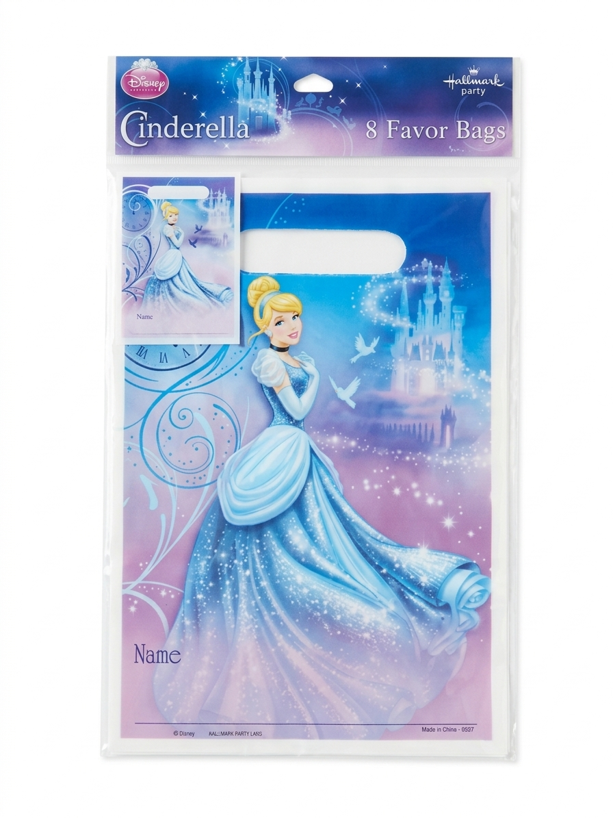 Disney Cinderella 8 Favor Bags - Party Supplies