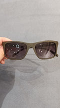 GUESS Dark Brown Textured Square Sunglasses