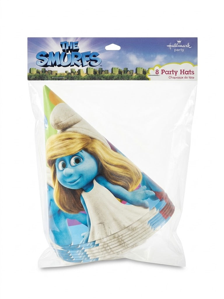 Smurfs 8Pcs Party Hats - Party Supplies