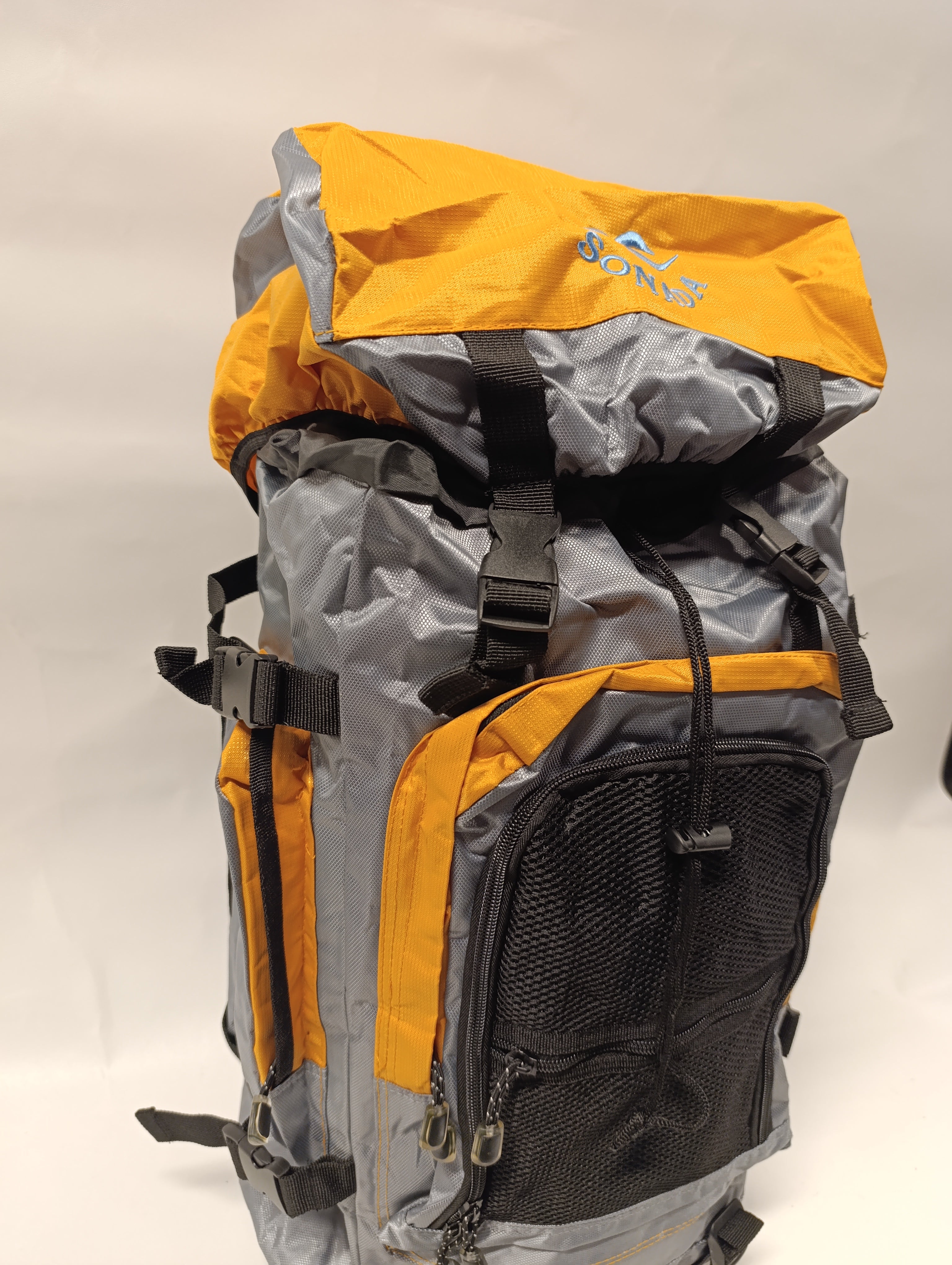 Sonada camping bag flaying with you Colour D.Gray / Yellow
