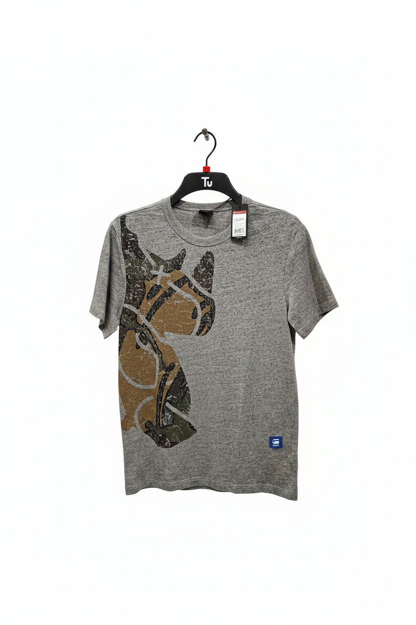GSTAR RAW mens graphic 5 R T - grey color D11978A868906