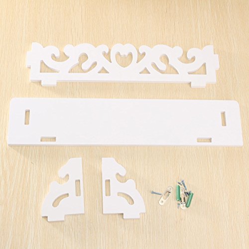 White Decorative Wall Shelf (Damage Box)