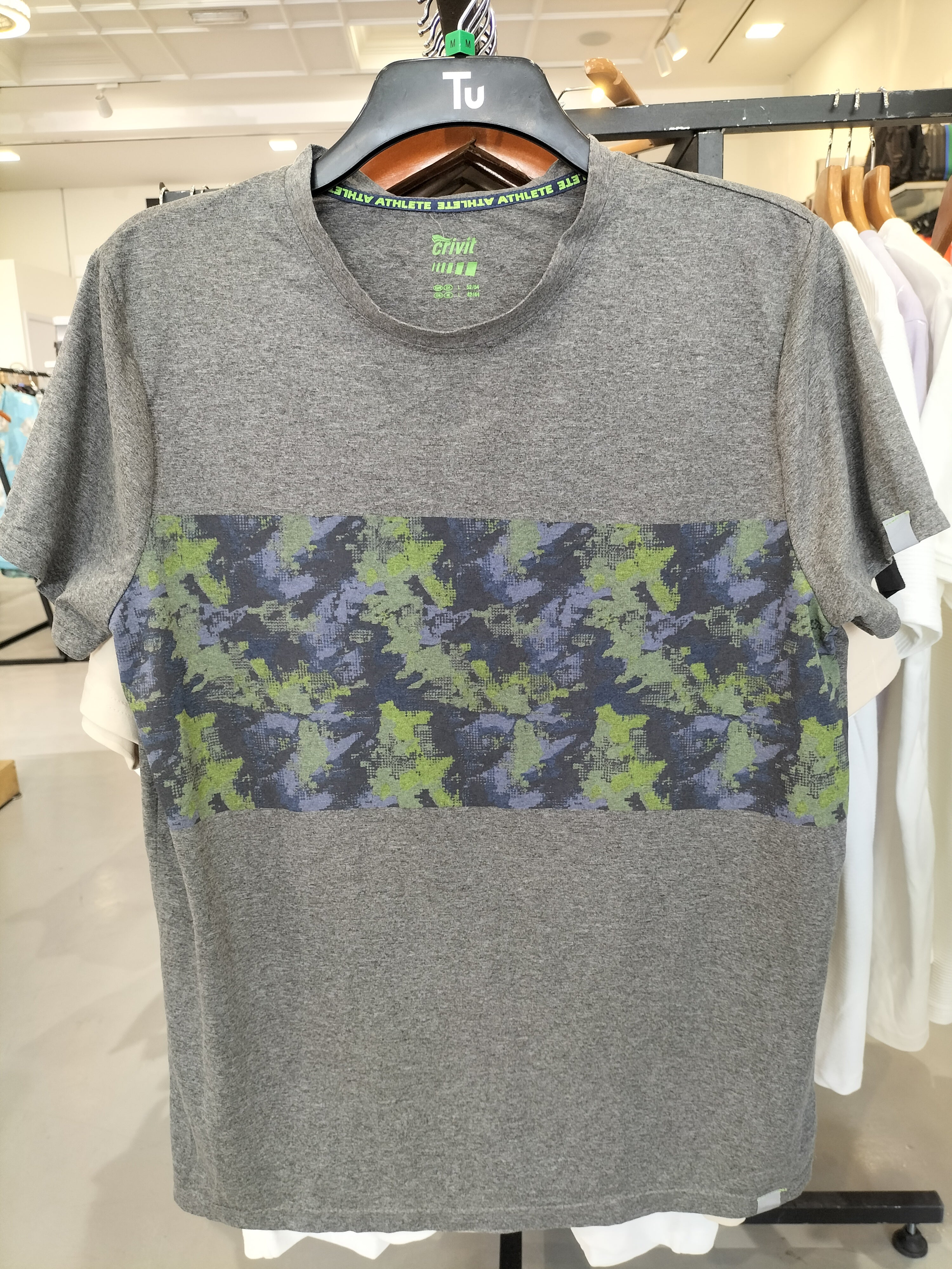 Crivit Athlete Grey Camouflage T-Shirt