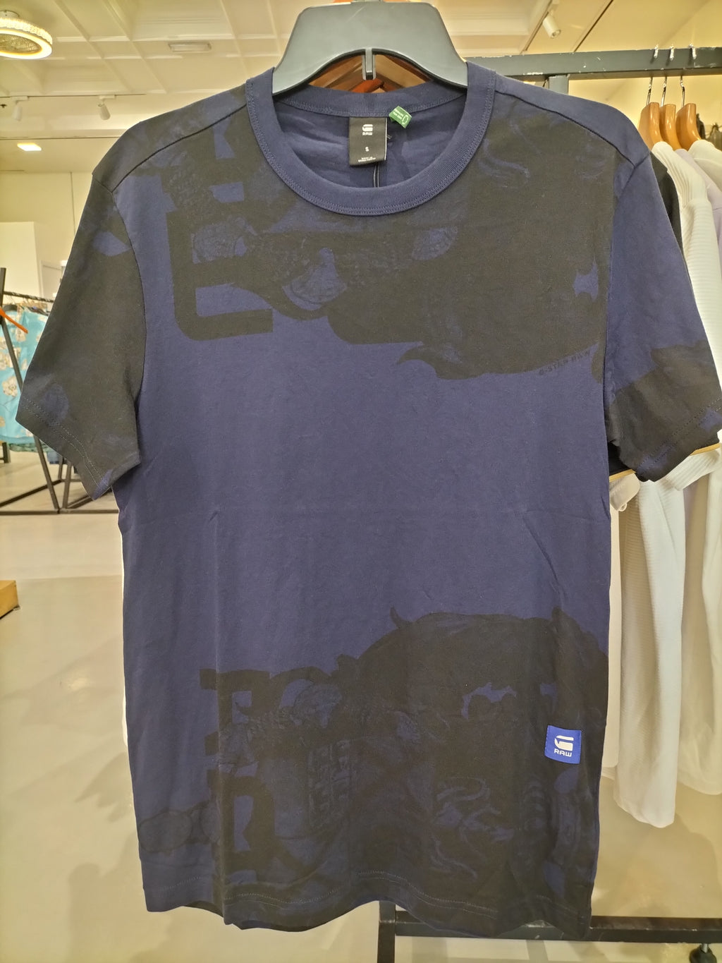 G-Star Raw Navy Compact Graphic T-Shirt