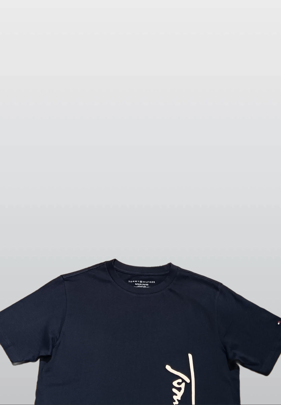 Tommy Hilfiger Men’s Navy Cotton T-Shirt – Classic Logo