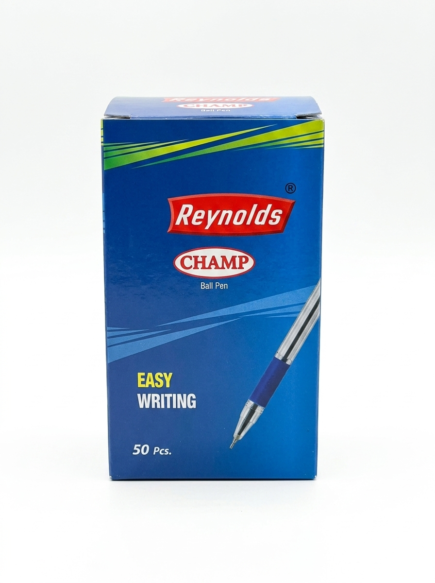 Reynolds Champ Ball Pen: 0.7mm Red Writing Pens - Box (49 Count)