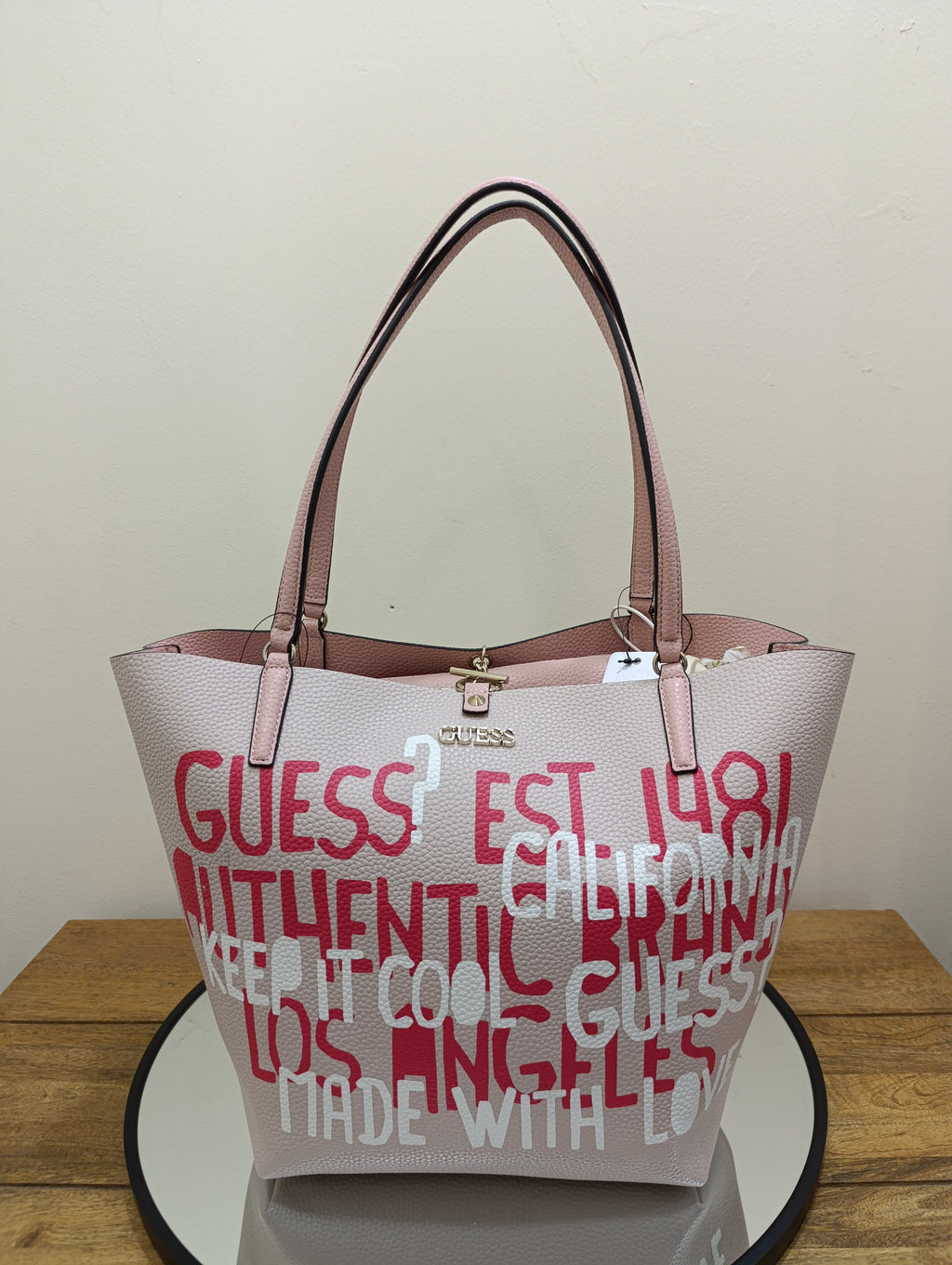 Guess Women's Hand bag - Graffiti Pink GG745523