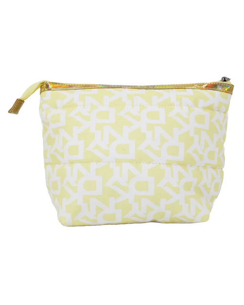 DKNY Yellow And White Cosmetics Bag Storage Bag DA070SKI