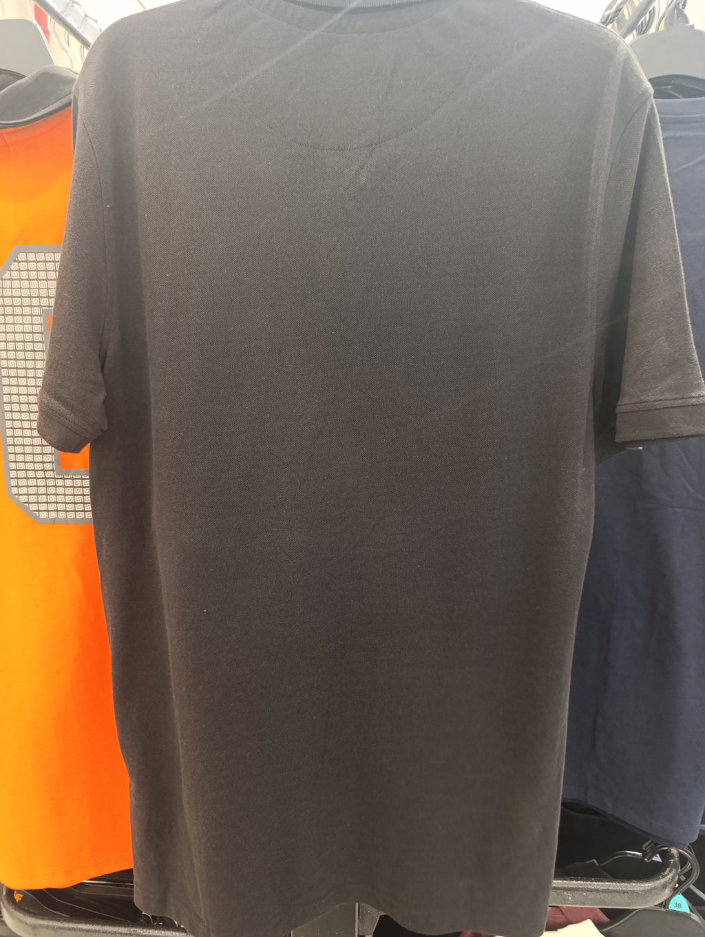 black polo shirt