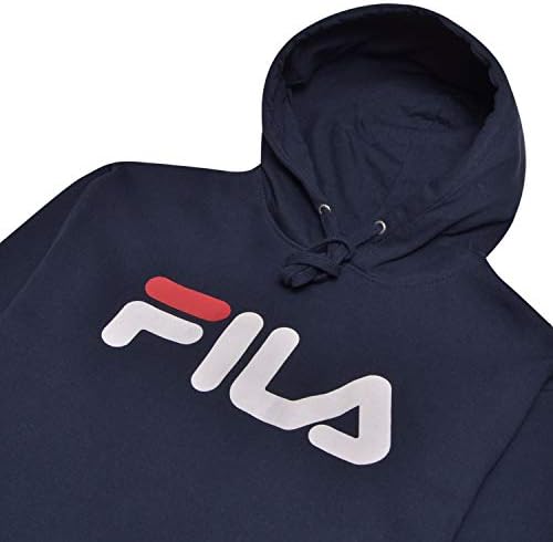 FILA Men's Classic Logo Pullover Hoodie 'Navy Blue' - (SW231241-412)