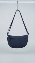 Bagco soft Bag Classic Nylon Crescent Crossbody Bag in navy blue