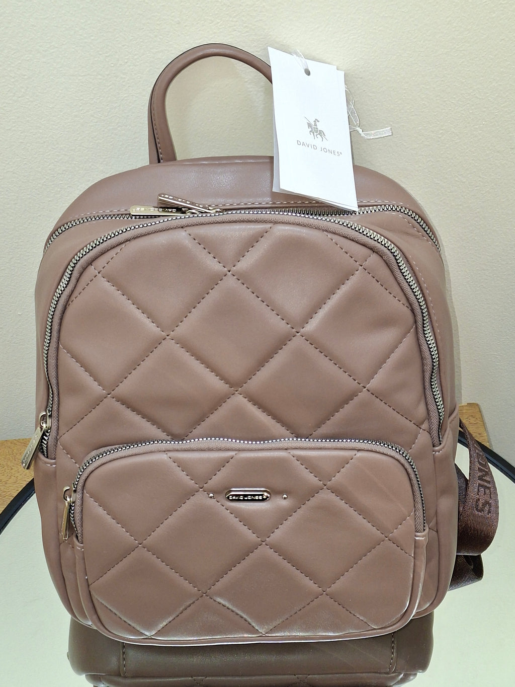 DAVID JONES Womens Backpack - Gravel 6832-2