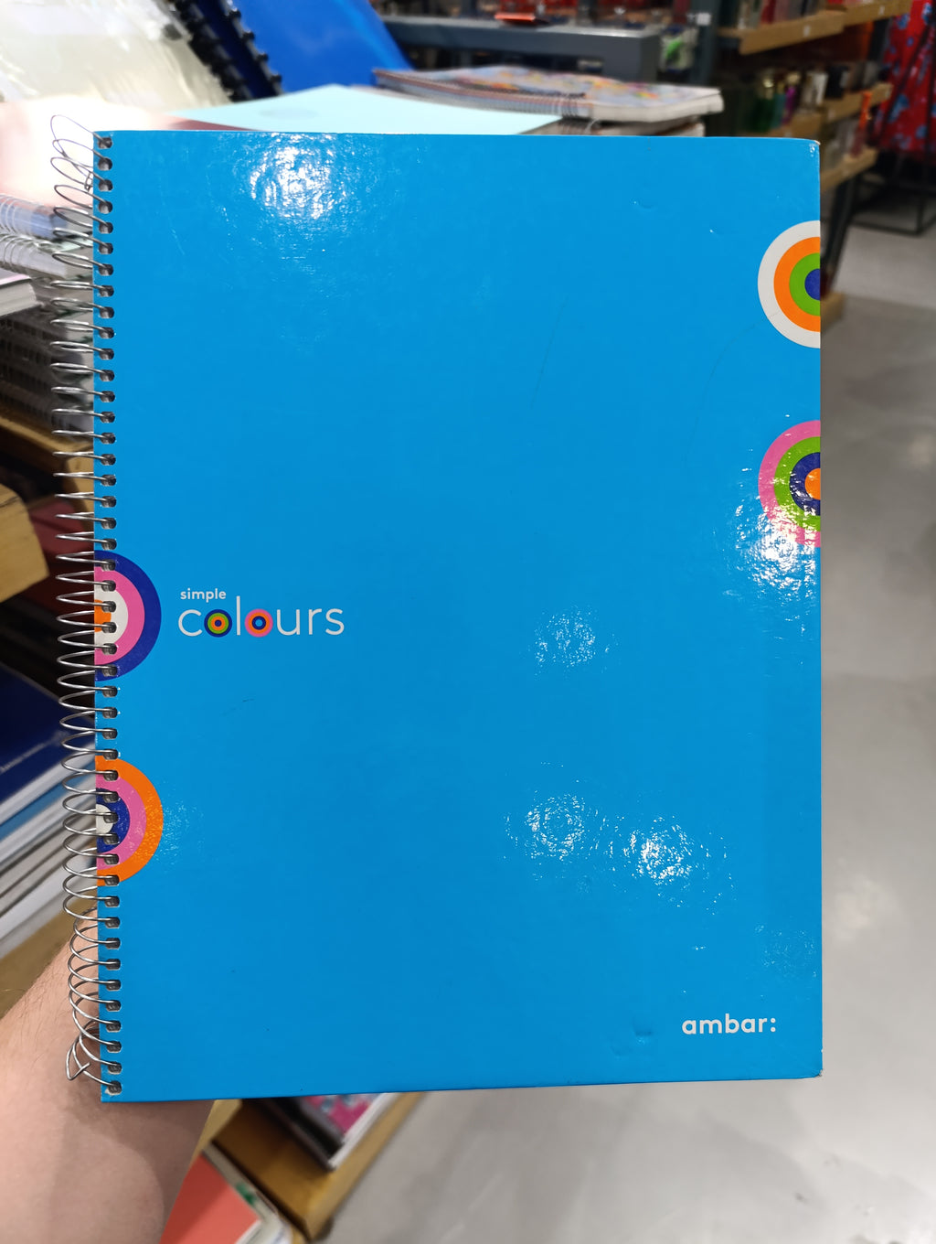 Amber blue&green Silk notebook