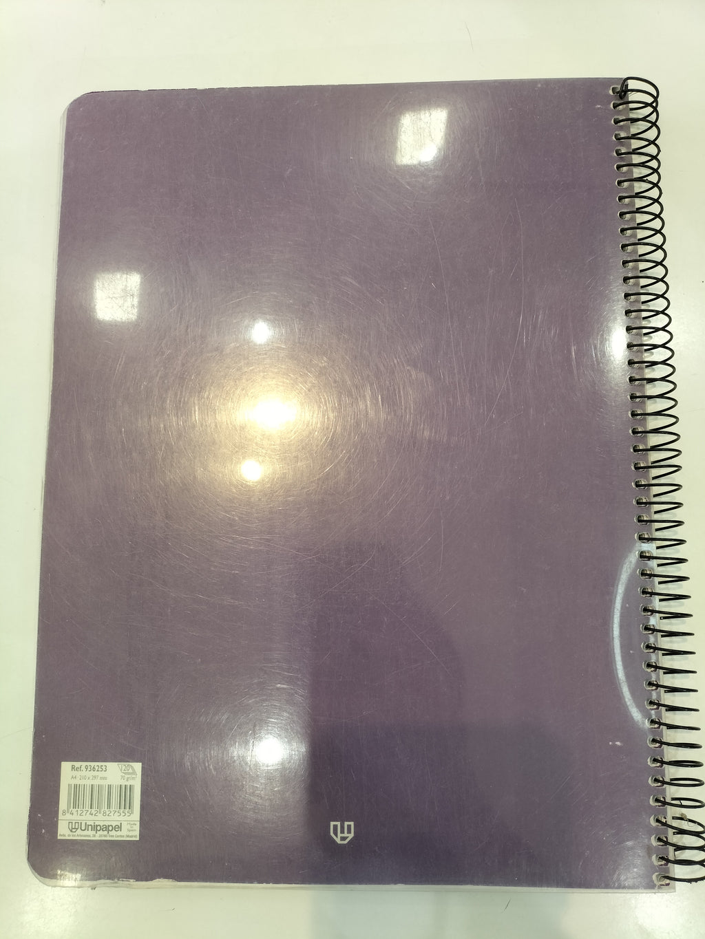 Unipapel Psicodelia Purple Notebook with Abstract Patterns