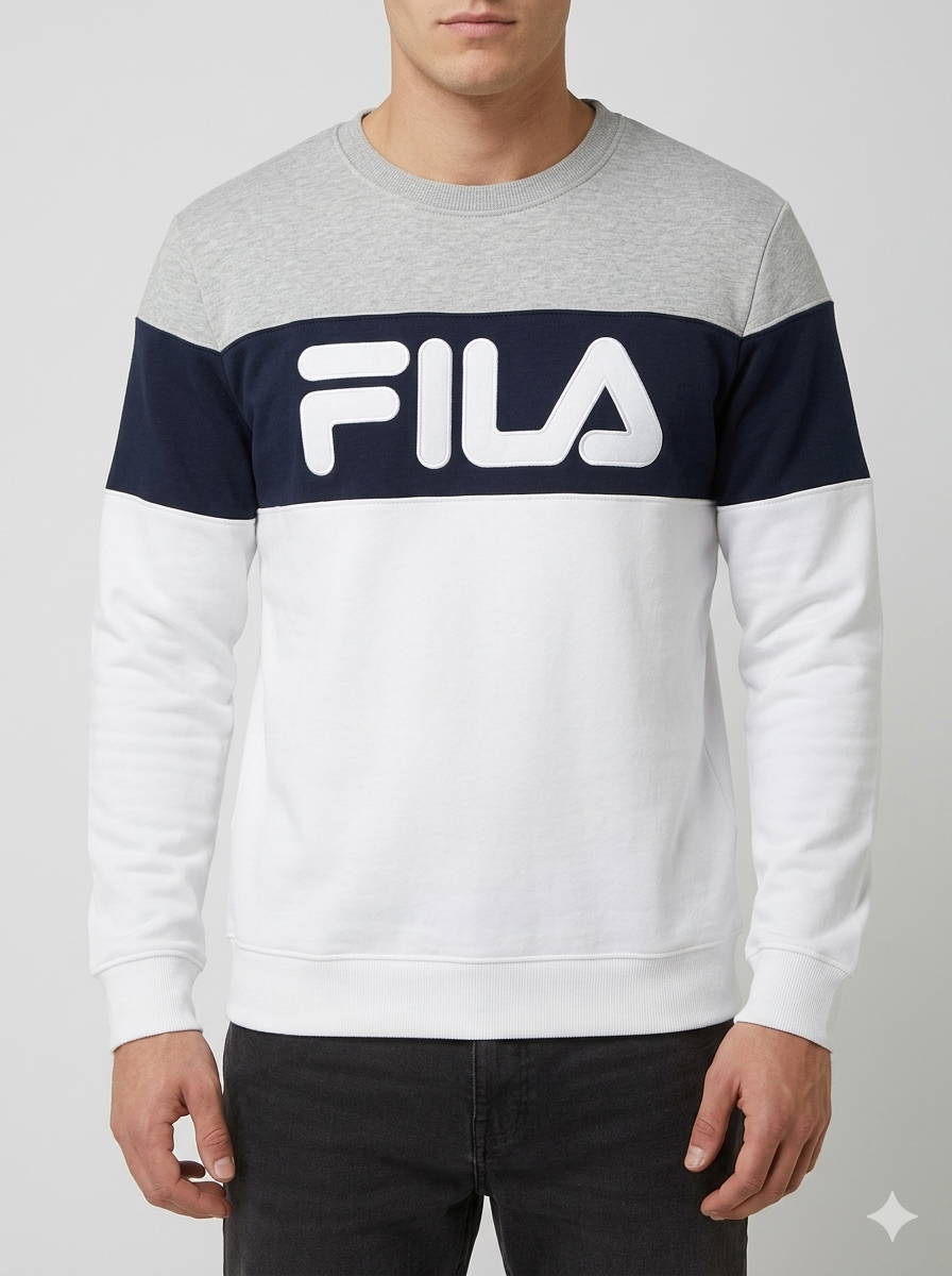 Fila Men's Color Block Crew - (SM039633-100)