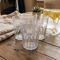 Durable White Transparent Plastic Drinking Cup