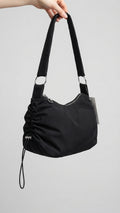 Soft bag Nylon Shoulder Bag black for women xkbfq4118