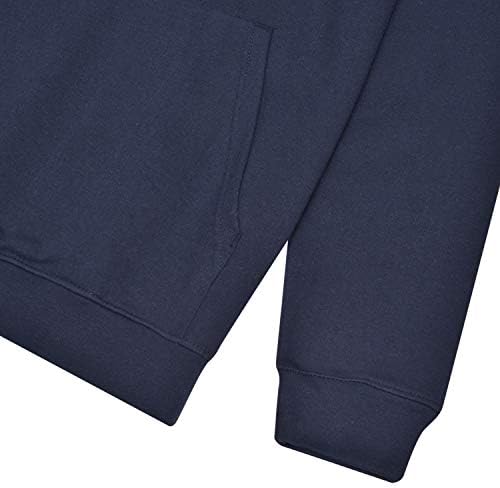 FILA Men's Classic Logo Pullover Hoodie 'Navy Blue' - (SW231241-412)