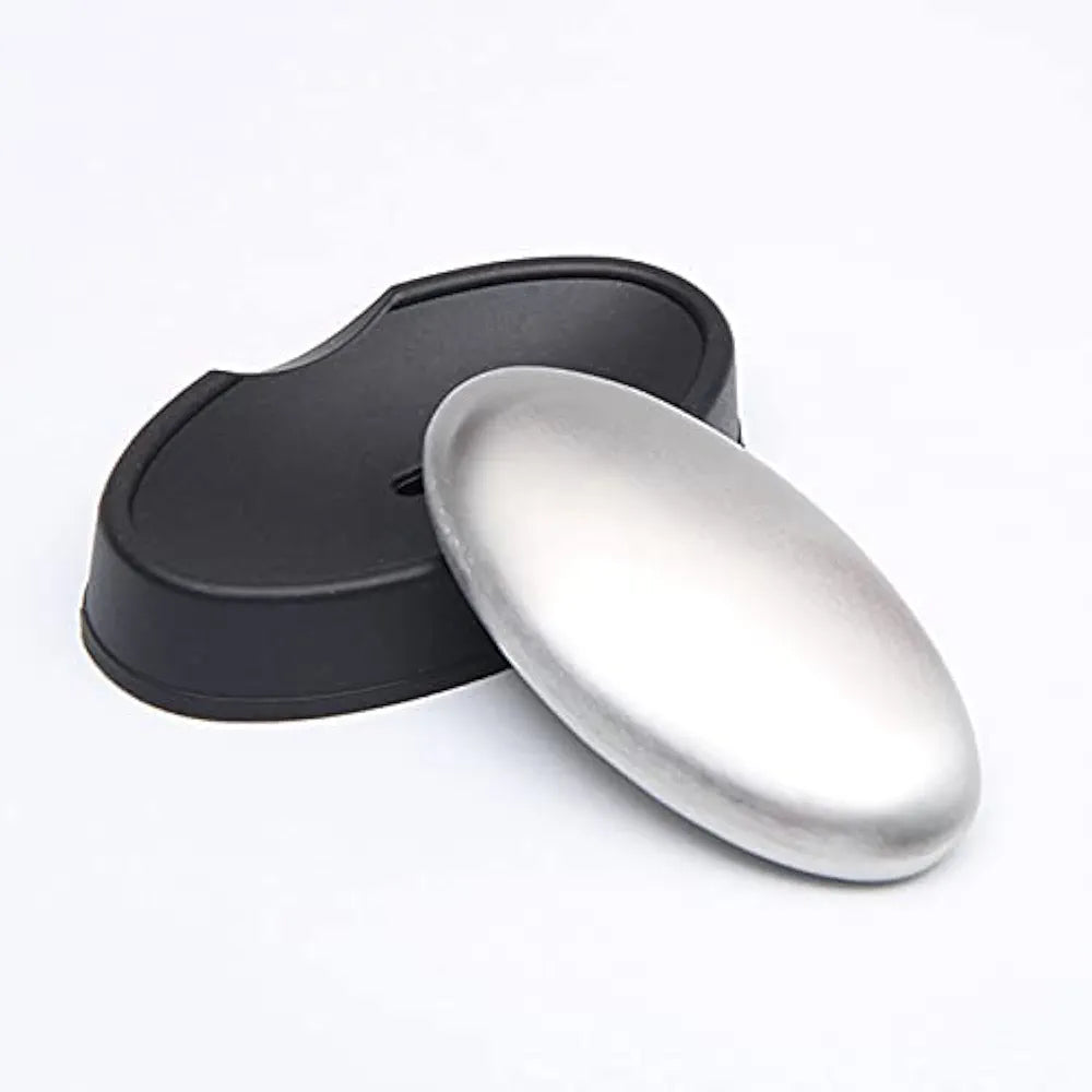 Stainless Steel Soap Metal Household Oval Odor Remover Bar Smell Remover Soap