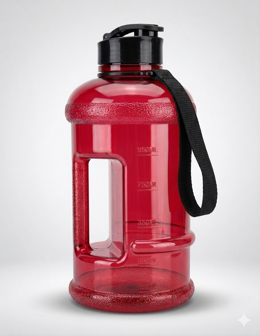 BIG BOTTLE 7100 - Transparent red