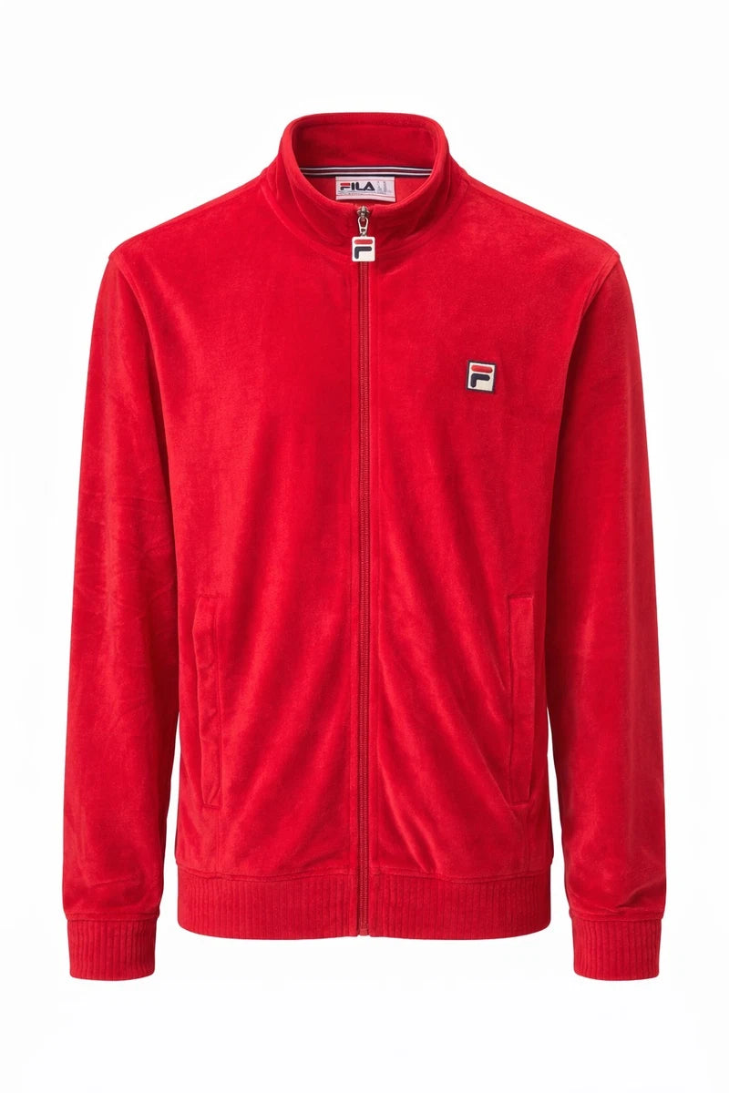 FILA Men's O-Fit Velour Jacket 'Red' - (LM13B750-622)