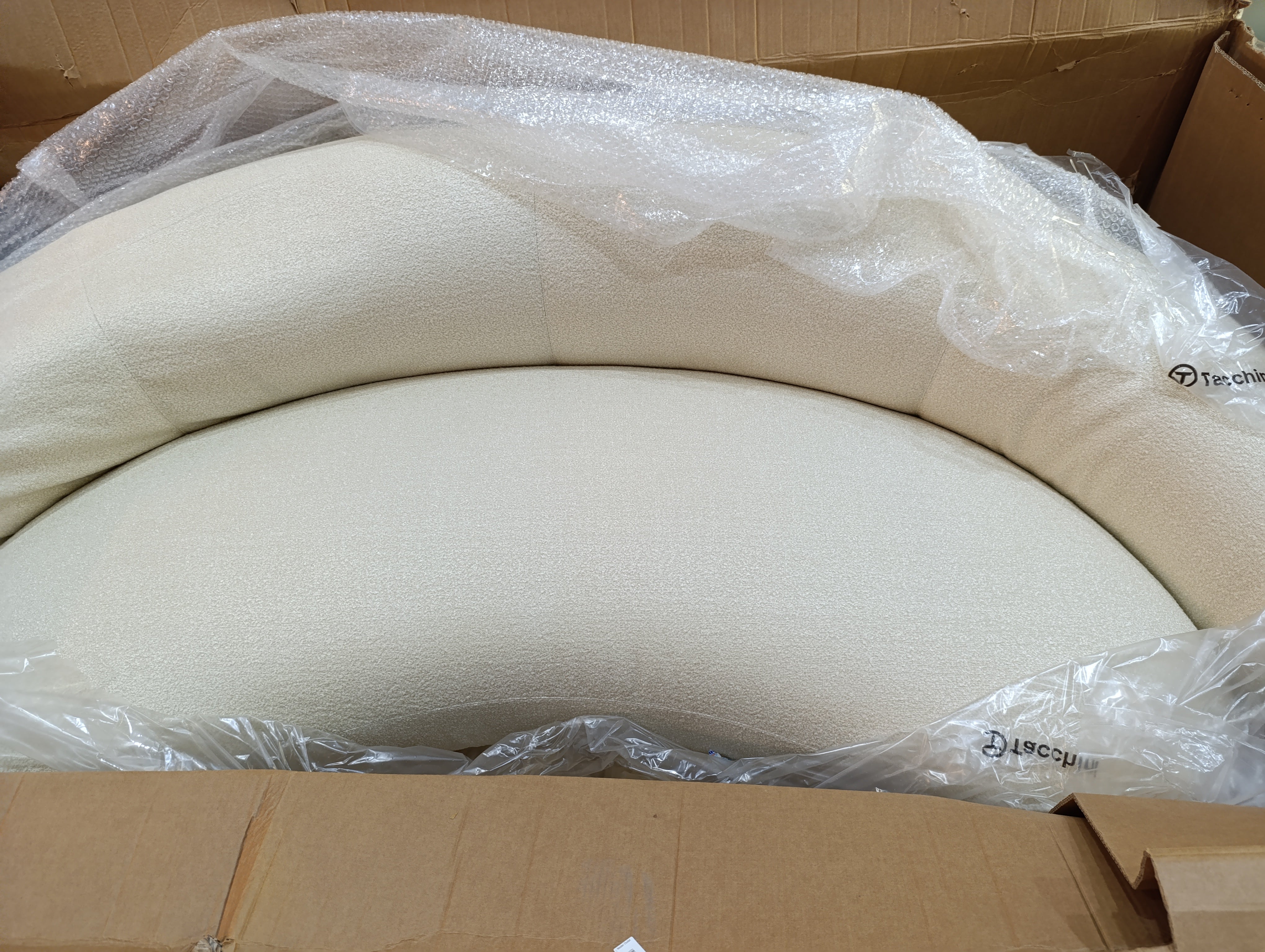 TACCHINI SOFA SIME CITCULAR COLOUR PEARL WHITE