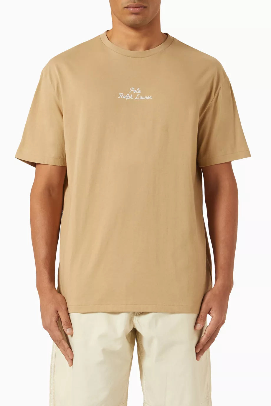 Polo Ralph Lauren Men's T-Shirt Logo Cotton Beige