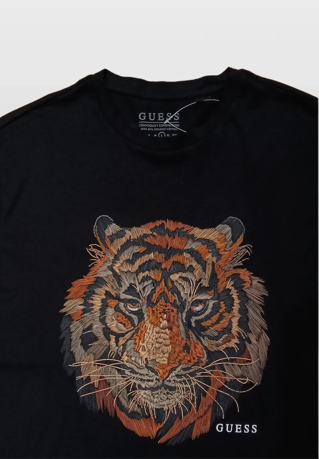 GUESS T-SHIRT BLACK LION
