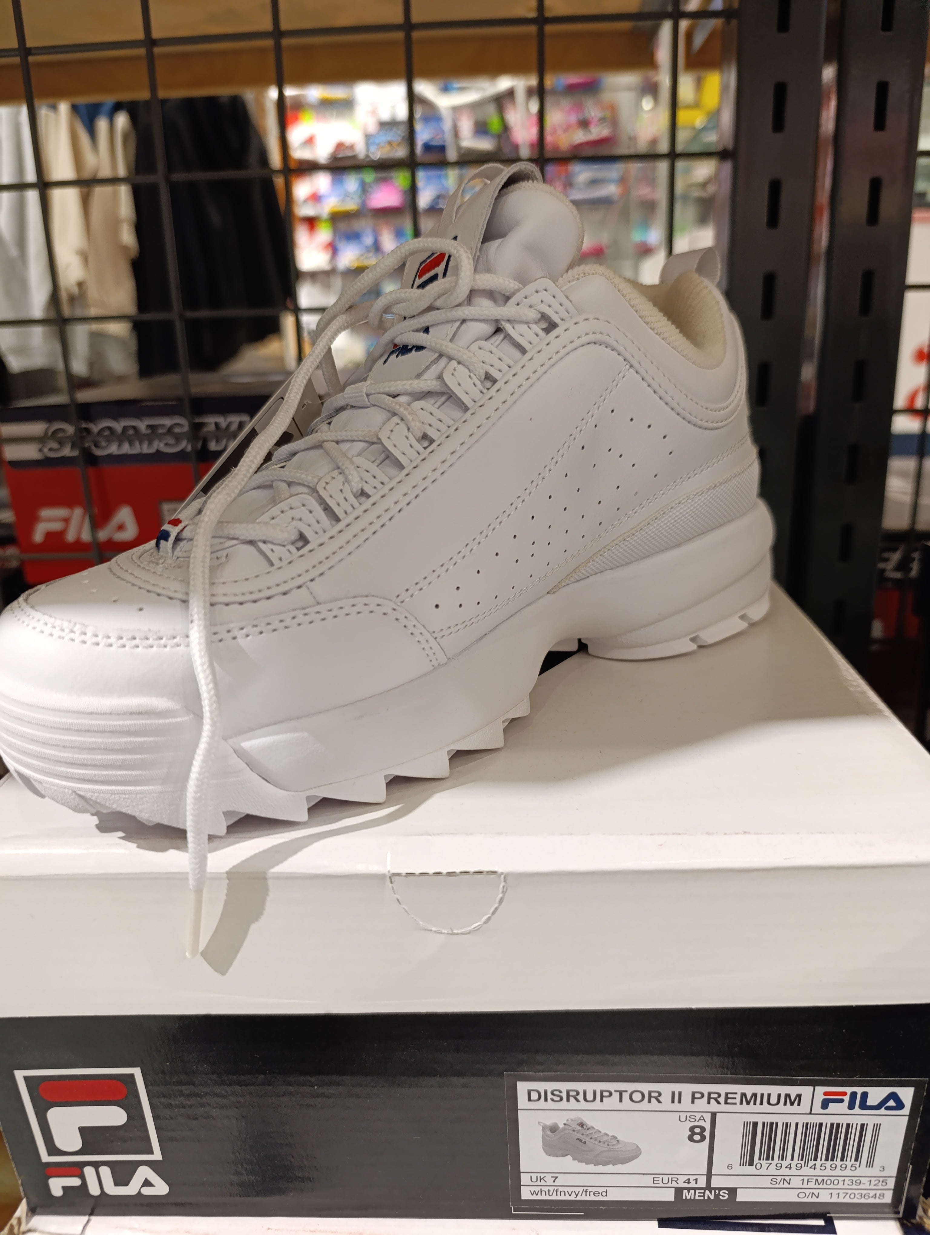 FILA disruptor LL premium wht fnvy Fred