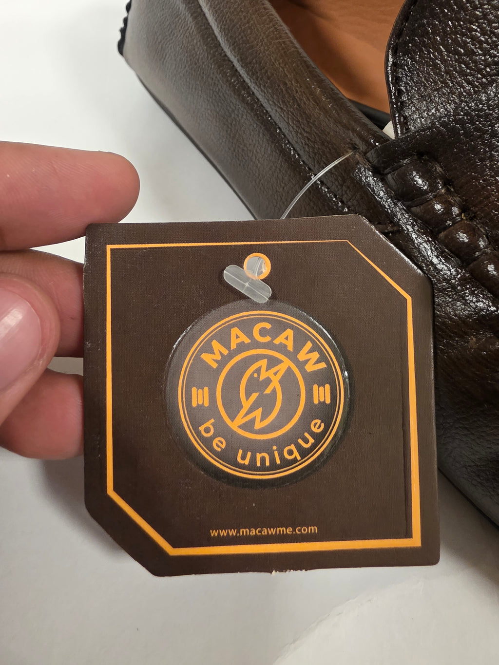 Macaw Mens Brown Loafers