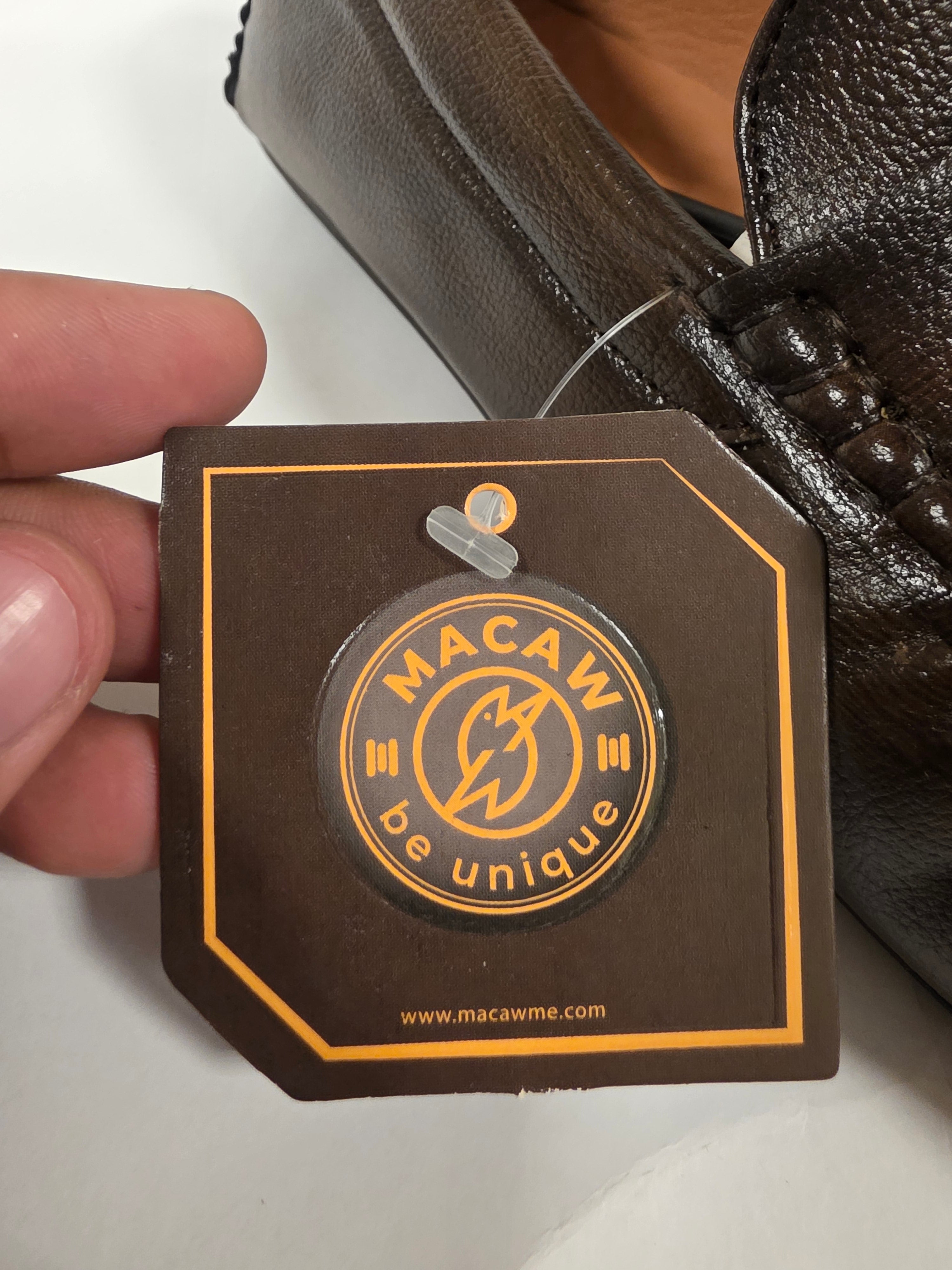 Macaw Mens Brown Loafers