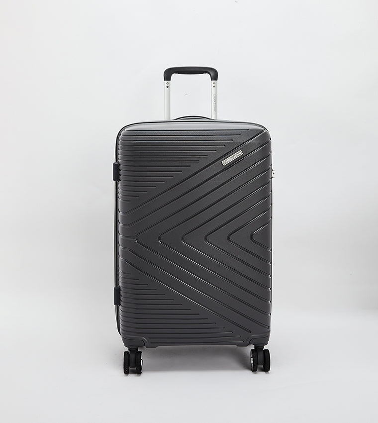 David Jones Black Flexible four Wheeled Trolley Luggage BA-8001A-M