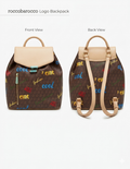 ROCCOBAROCCO womens backpack marrone zaino letizia - Cassiopea marrone CM 28X33X14 RBR910B0109N-04