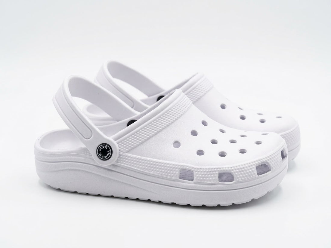 Classic Comfort White Foam Clogs
