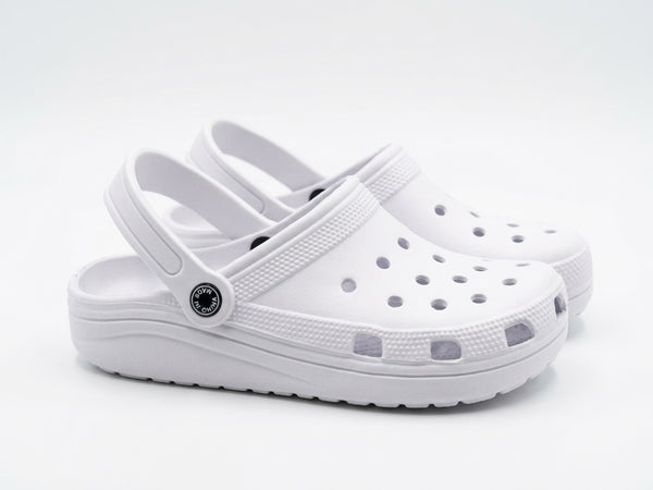 Classic Comfort White Foam Clogs