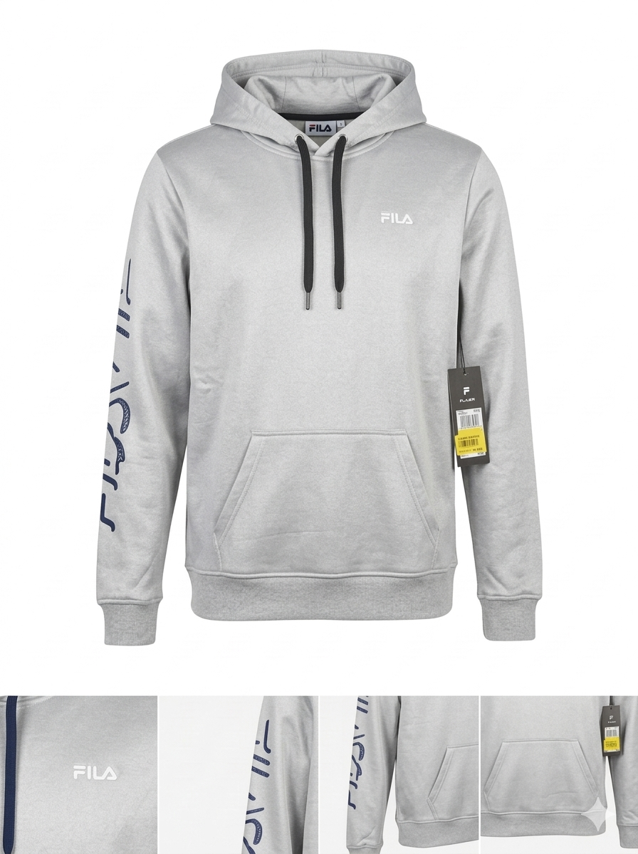 Product Title
FILA Women's Heritage Graphic Sleeve Hoodie – Heather Grey