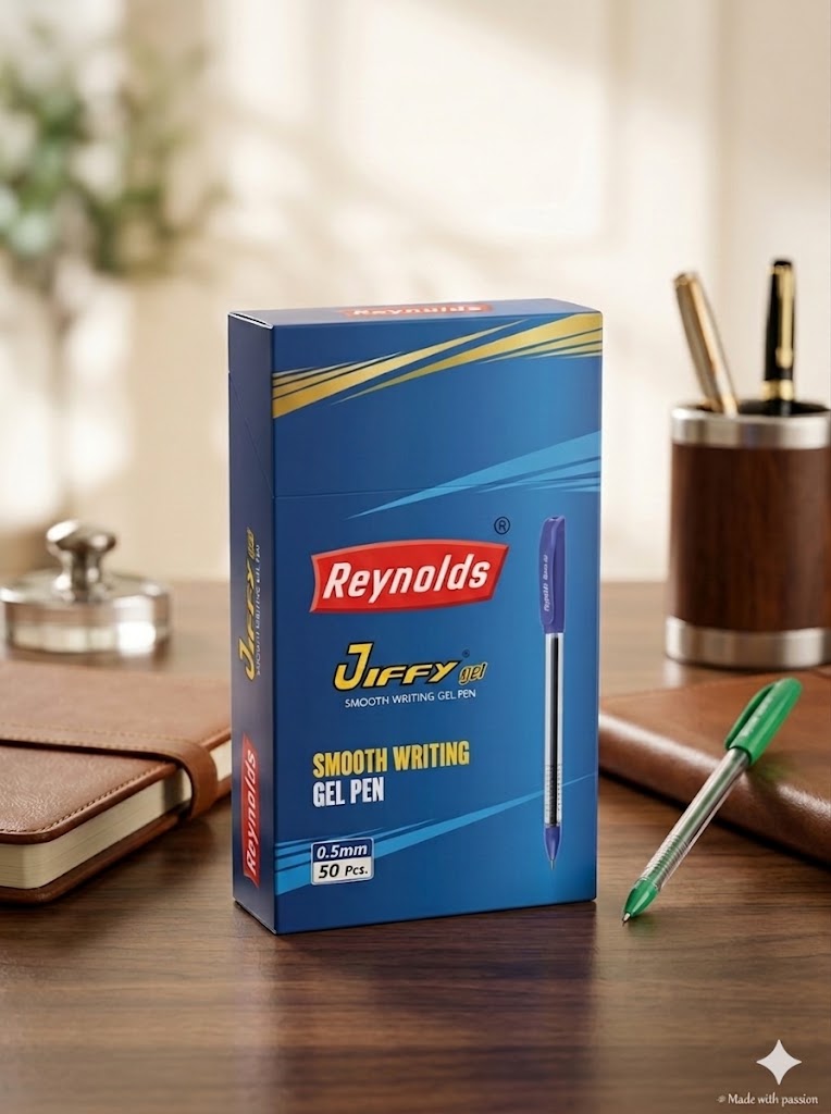 Reynolds Jiffy Gel: Ultra-Smooth 0.7mm green Writing Pens - Box (49 Count)