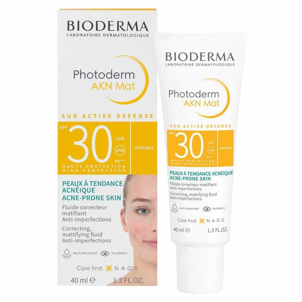 Bioderma Photoderm AKN Mat SPF30 Mattifying Fluid Sunscreen For Face 40ml