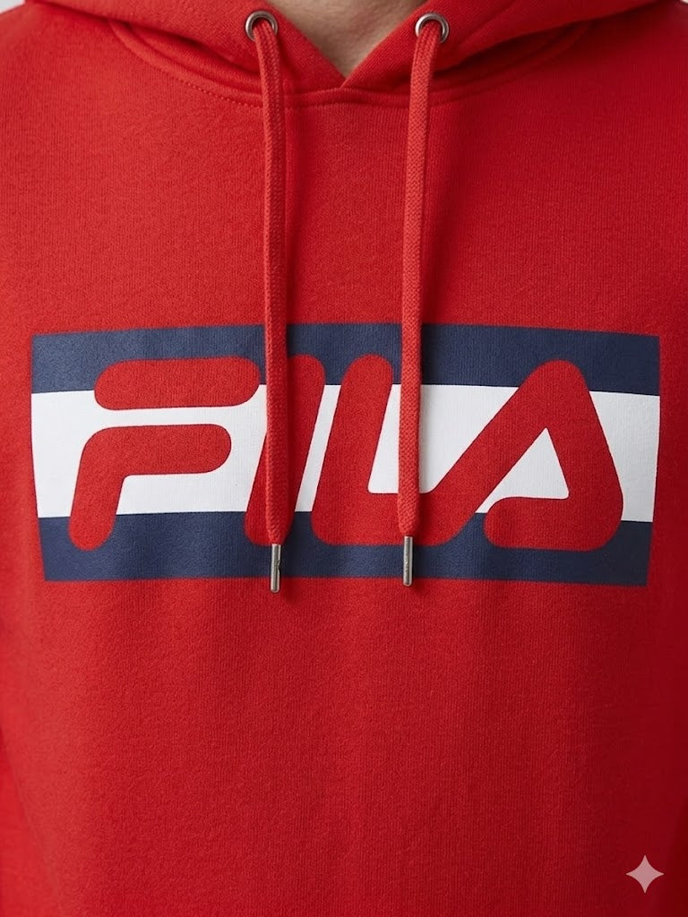 Fila Abner Pullover Hoodie 'Sport Red' - (SM13B625-622)