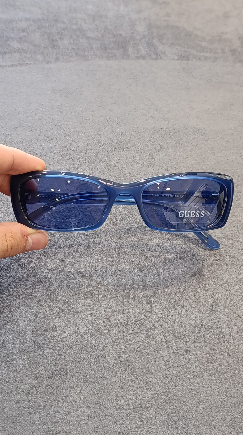 GUESS Blue Oval Sunglasses